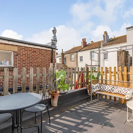 Trendy Central 1 Bed Flat With Roof Terrace Hove Buitenkant foto