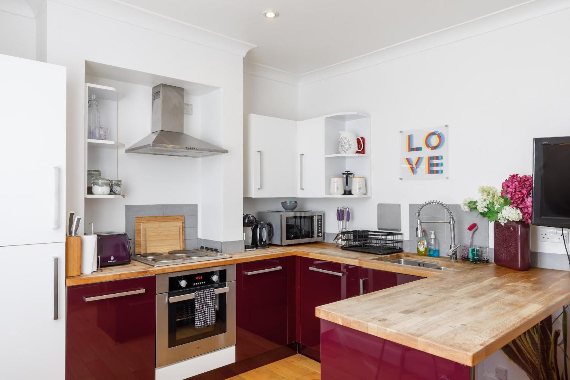 Apartment Trendy 1 Bed Flat With Roof Terrace